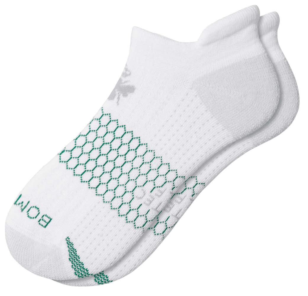 Bombas Men's Performance Golf Ankle Socks (White, L)