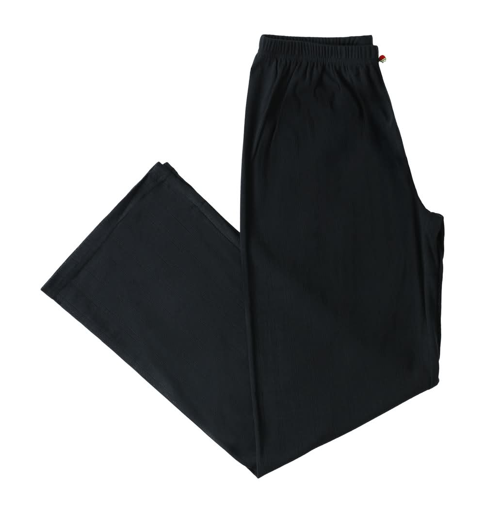Juniors Pointelle Pants Medium Black