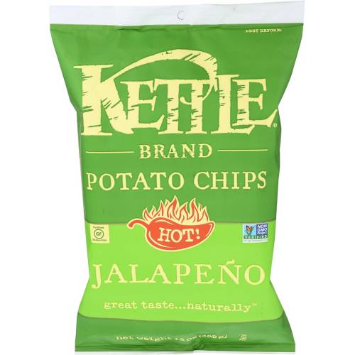 Kettle Hot Jalapeno Kettle Potato Chips, Sharing Size