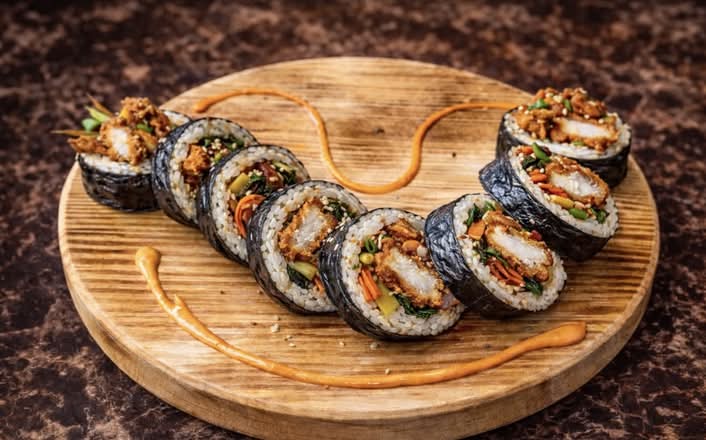 Crispy Chicken Cutlet Kimbop