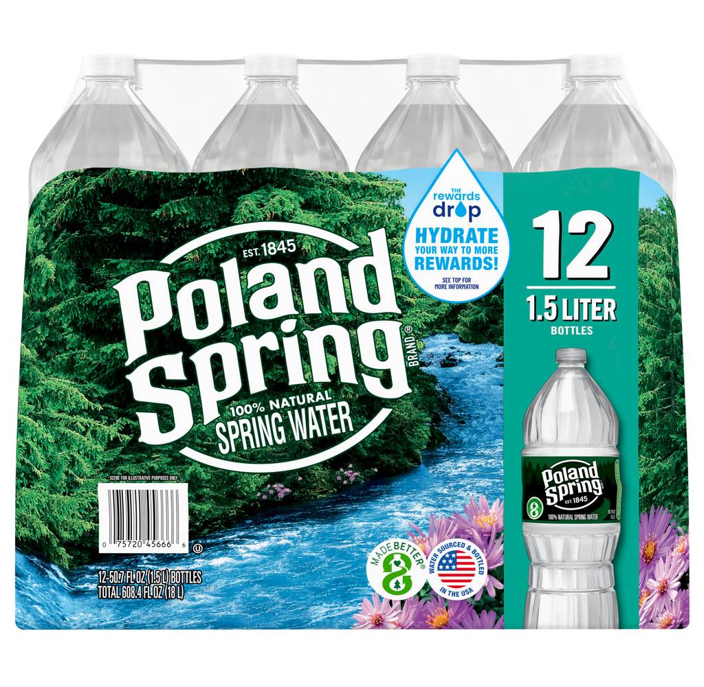 Poland Spring Water (12 x 1.5 L)
