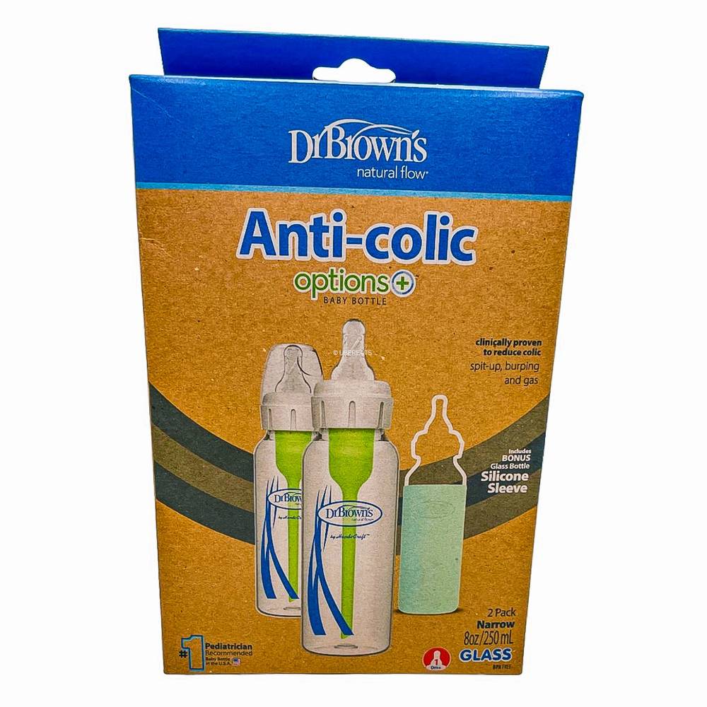 Dr. Brown's Anti-Colic Options+ Glass Baby Bottle