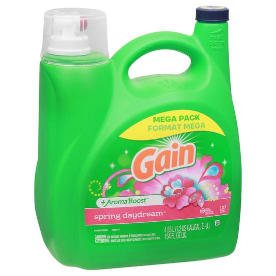 Gain + Aroma Boost Spring Daydream Scent Liquid Laundry Detergent