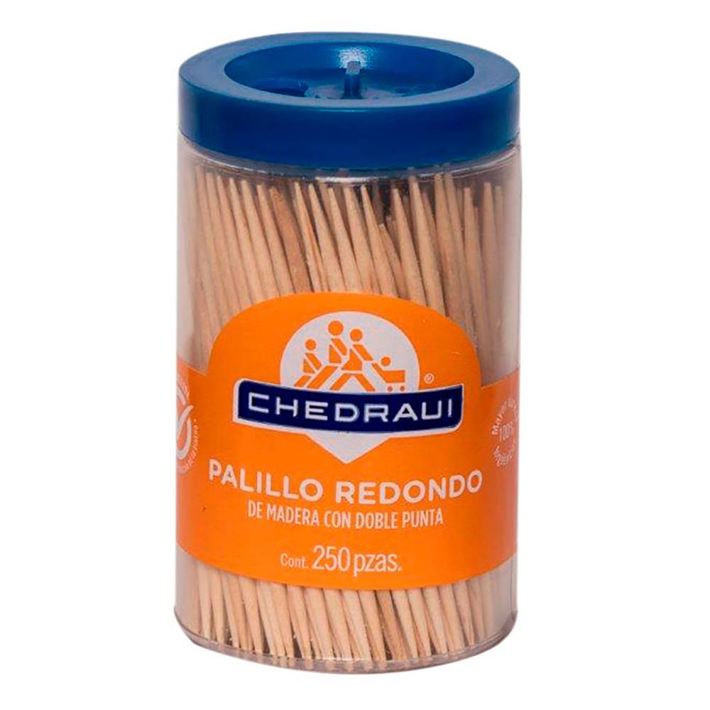 Chedraui · Palillos redondos (250 un)