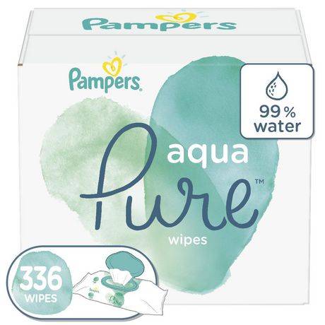 Pampers Aqua Pure Wipes, 17.8 x 17.4 Cm (336 ct)