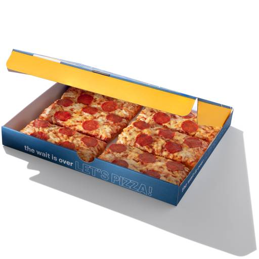 6 Slice Pepperoni Pizza Box