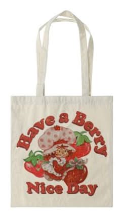 Licensed Canvas Tote Bag Strawberry Shortcake