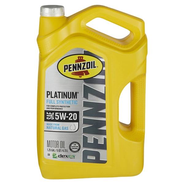 Pennzoil Platinum Full Synthetic Motor Oil, Sae (5 qt)