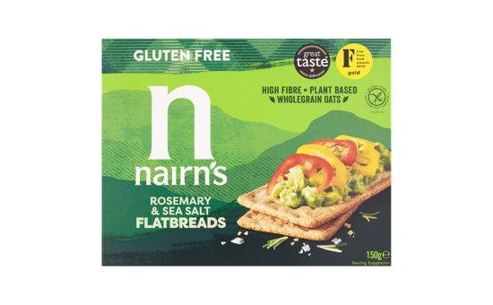 Nairn's Gluten Free Flatbread Rosemary & Sea Salt 150g