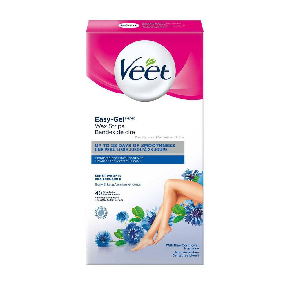 Veet EasyGel Wax Strips Body & Legs Sensitive Skin Delivery Near Me