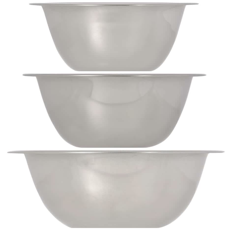 Cooking Concepts Assorted Stainless-Steel Mini Mixing Bowls