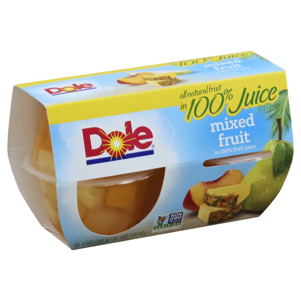 Dole Sunshine For All Mixed Fruit in 100% Juice (4 ct)