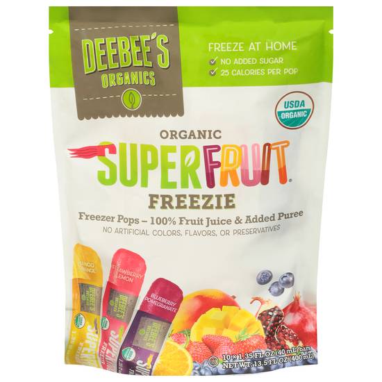 Deebee's Organics Superfruit Freezies Pop