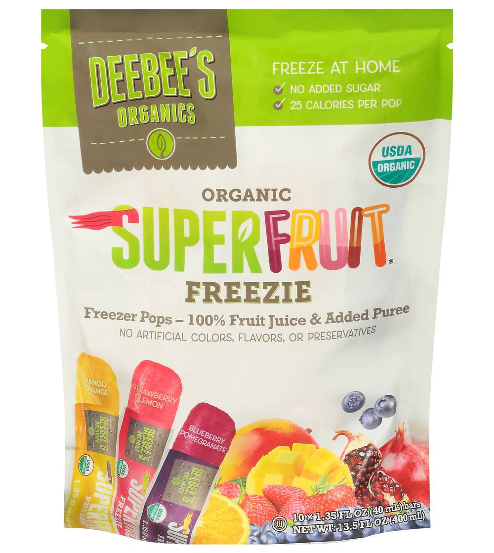 Deebee's Organics Superfruit Freezies Pop (13.5 fl oz)