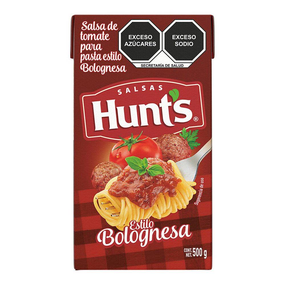 Hunt's salsa de tomate estilo bolognesa (caja 500 g)