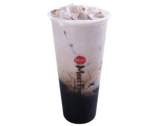 Fresh Milk & Grass Jelly Herbal Tea