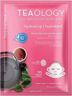 Teaology Peach Tea Hyaluronic Face & Neck Mask (21 ml)
