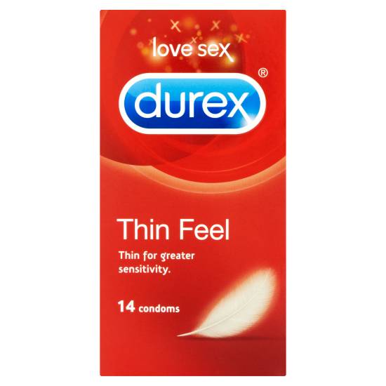 Durex Thin Feel Extra Silicone Lube Regular Fit Condoms