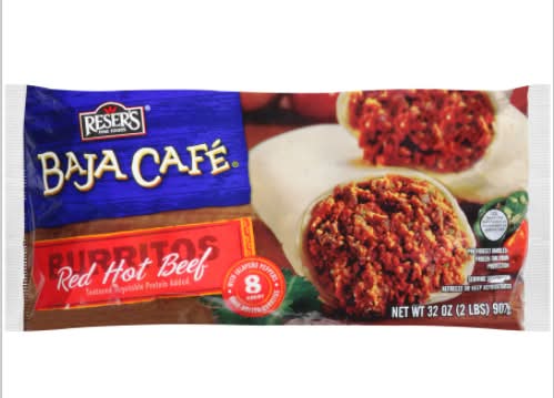 Reser's Fine Foods Baja Cafe Burrito, Red Hot Beef (32 oz, 8 ct)