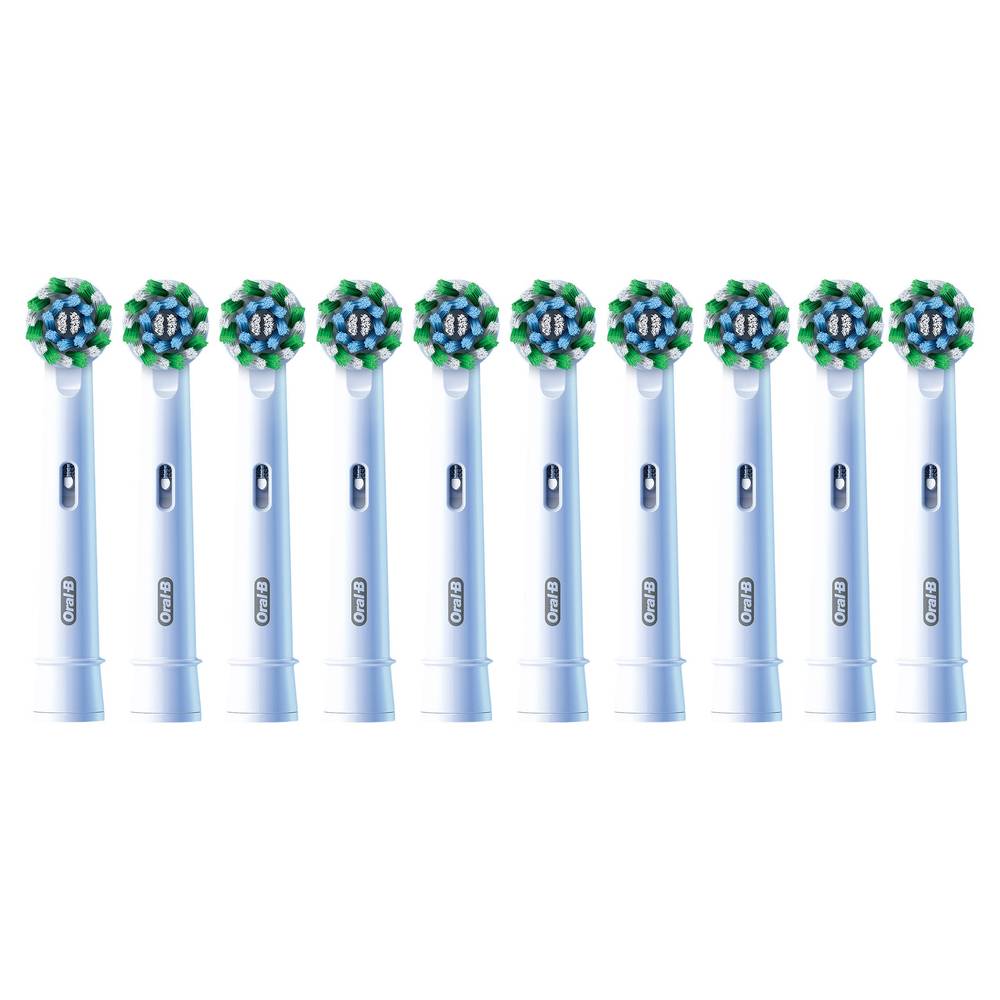 Oral-B CrossAction Brossettes de rechange pour brosse à dents électrique (10 unités) - Electric toothbrush brush head replacements (10 units)