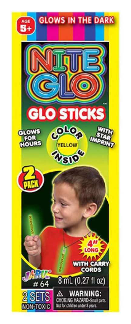 Nite Glo Sticks 2 Ct - Assorted