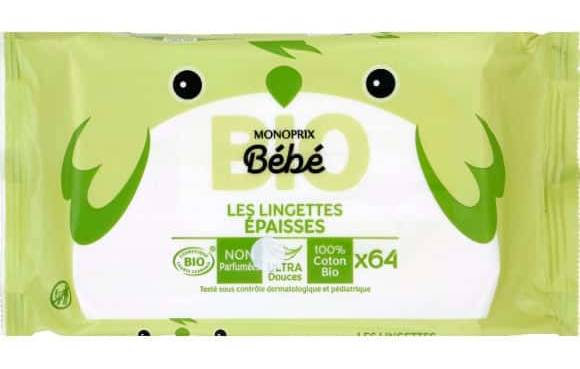 Monoprix Bébé Les Lingettes Epaisses Ultra Douces Bio Le Paquet De 64