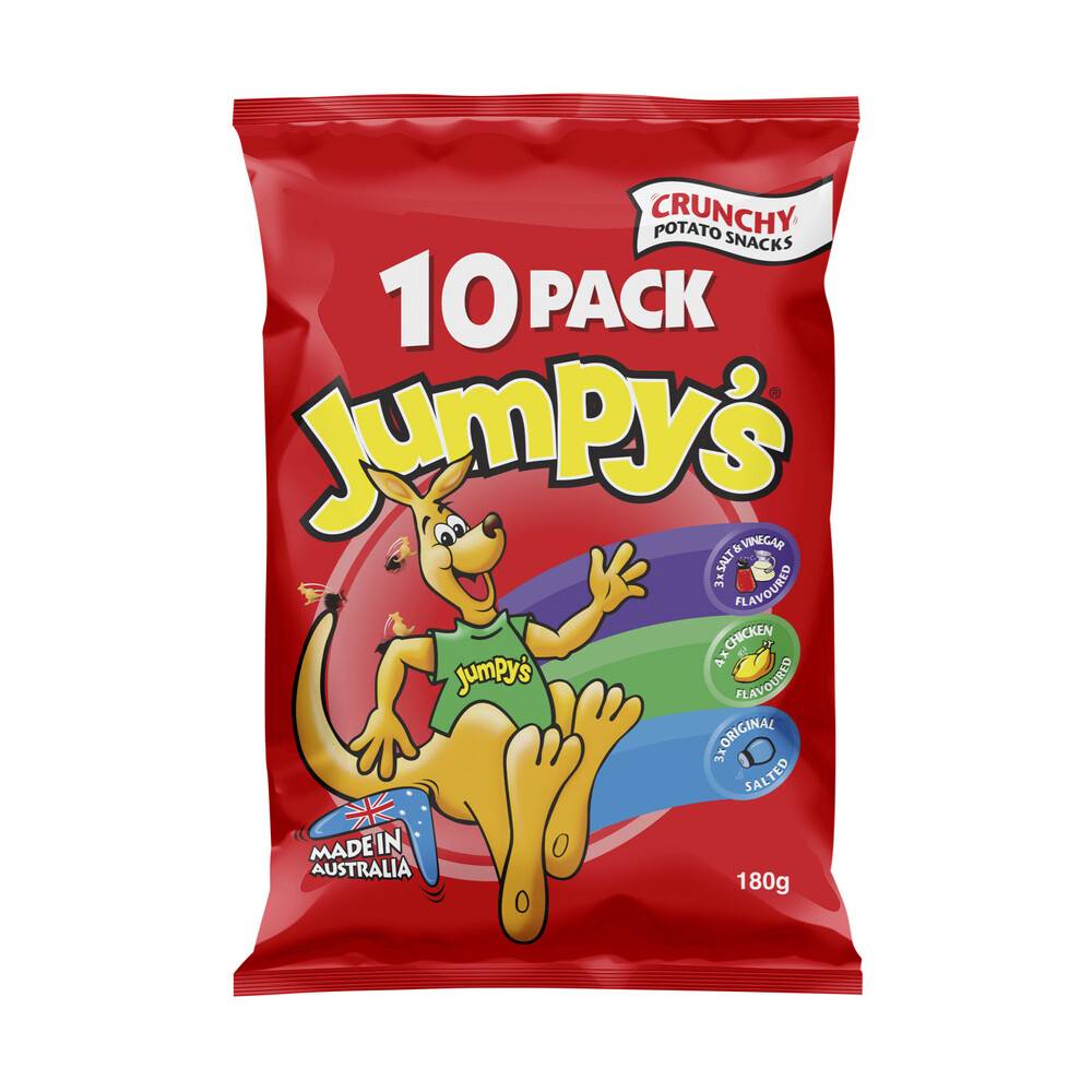 Jumpy's Potato Chips 180g (10 pack)