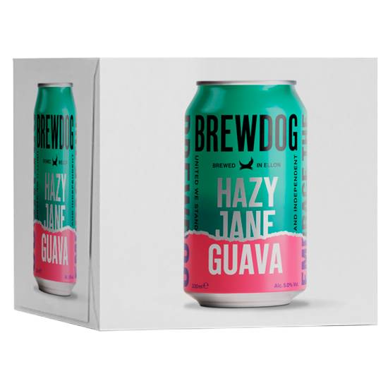 Brewdog Hazy Jane Guava New England Ipa 4 X 330ml