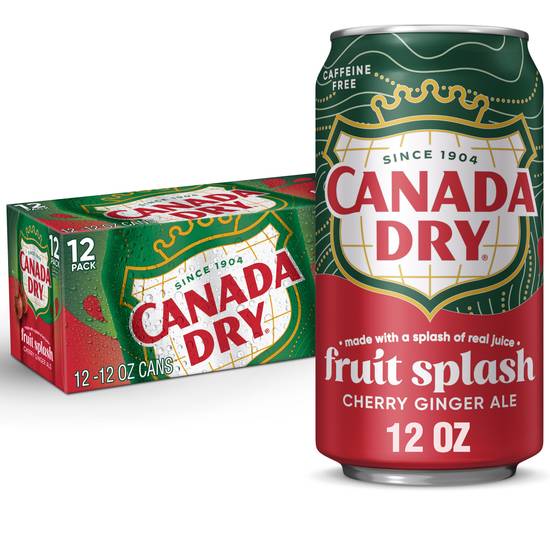 Canada Dry Ginger Ale Soda (12 pack, 12 fl oz) (fruit splash cherry)