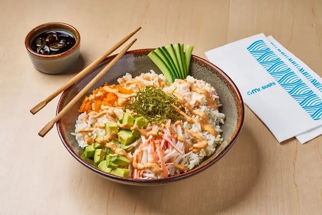 Bowl Gohan Mr. Sushi - Cangrejo, Aguacate y Tampico