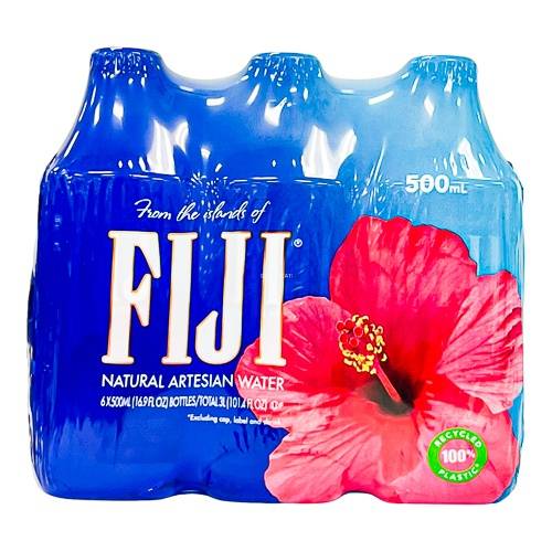 FIJI Natural Artesian Water - 6pk/16.9 fl oz Bottles