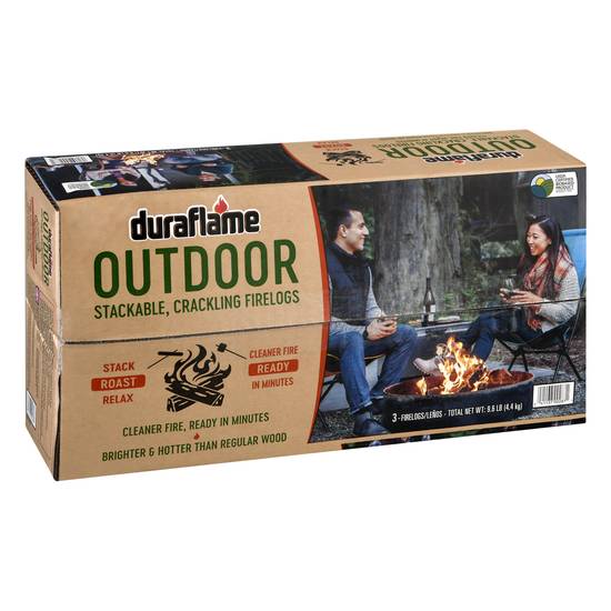 Duraflame Outdoor Stackable Crackling Firelogs (3 ct)