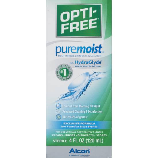 Opti-Free PureMoist Multi-Purpose Disinfecting Solution, 4 OZ