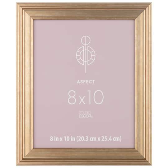 Gold Wide 8" X 10" Frame, Aspect By Studio Decor