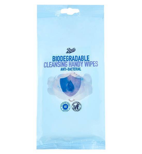 Boots Biodegradable Antibacterial Handy Wipes