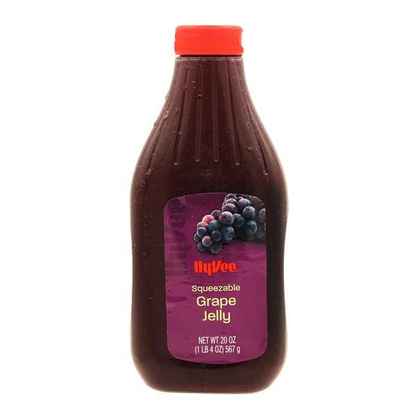 Hy-Vee Squeezable Jelly, Grape (20 oz)