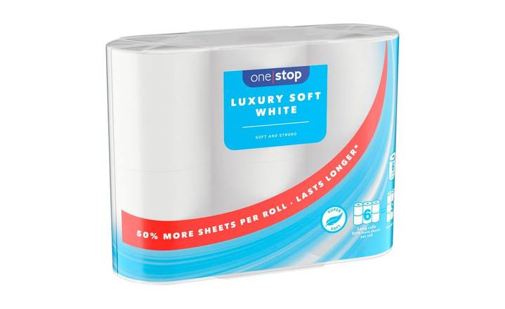 One Stop Luxury Soft Toilet 6 Roll (403545)