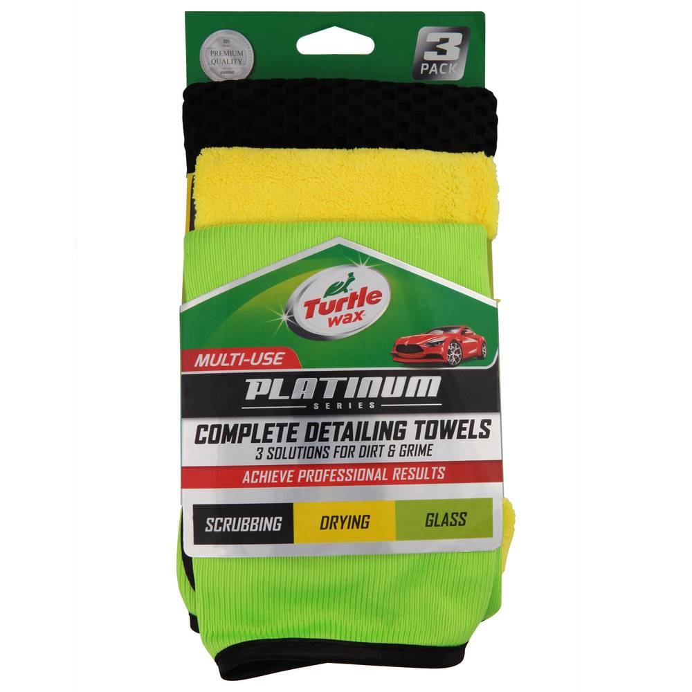 Turtle Wax Multi-Use Platinum Series Complete Detailing Towels