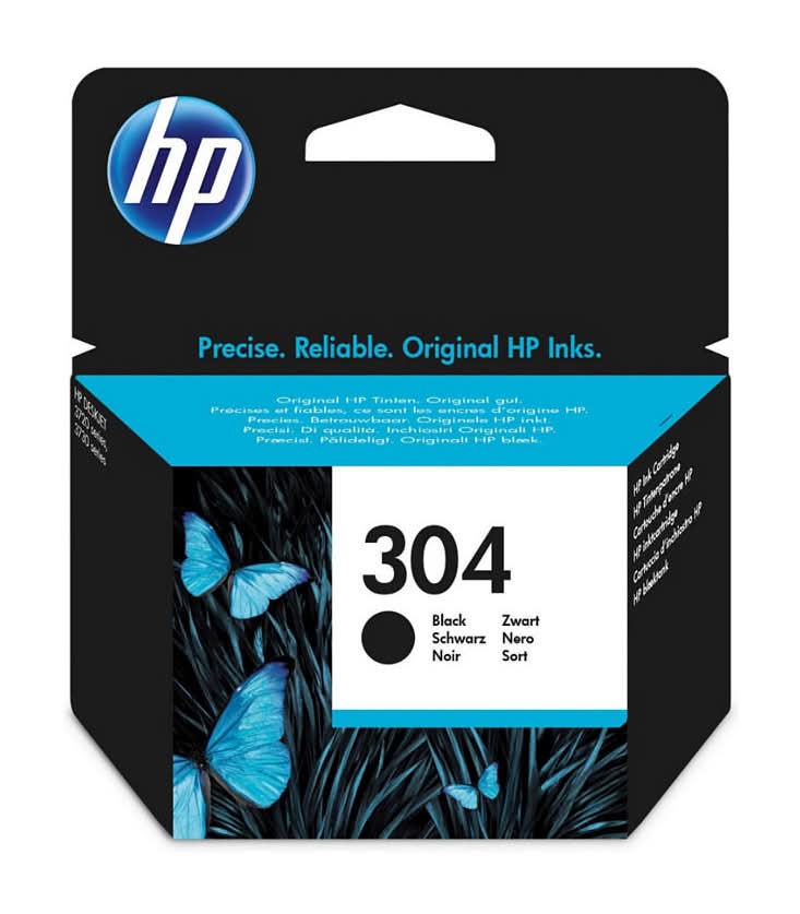 HP Black, 304 Inkjet Cartridge