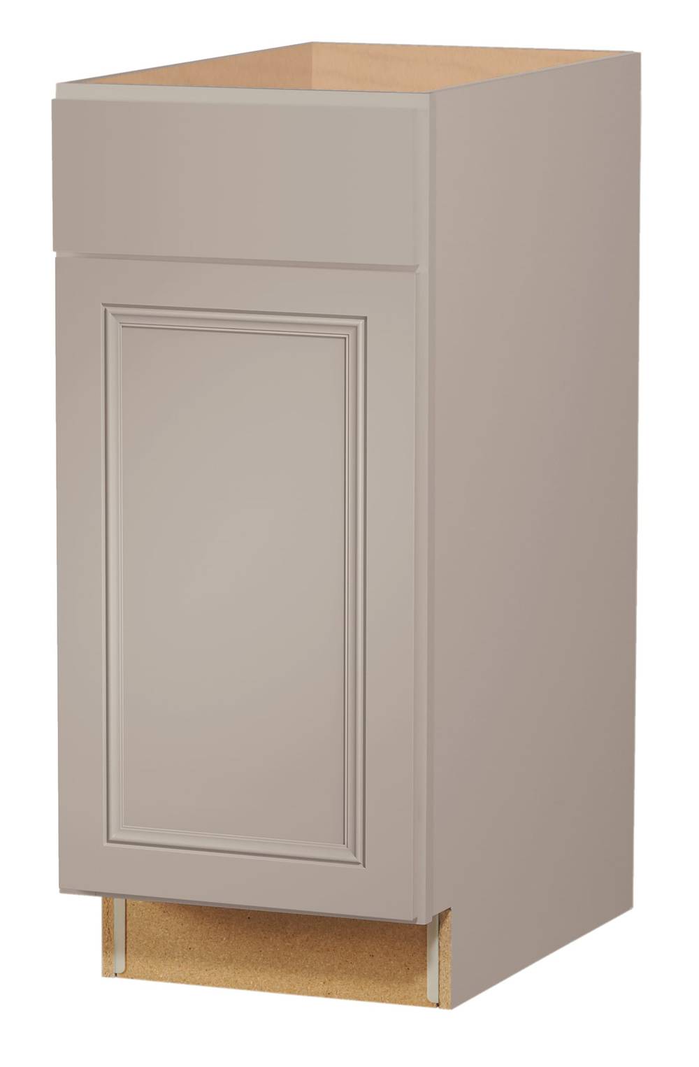 Diamond NOW Wintucket 12-in W x 35-in H x 23.75-in D Cloud Gray 1-Drawer Base Fully Assembled Cabinet (Recessed Panel Square Style) | G15 B12R