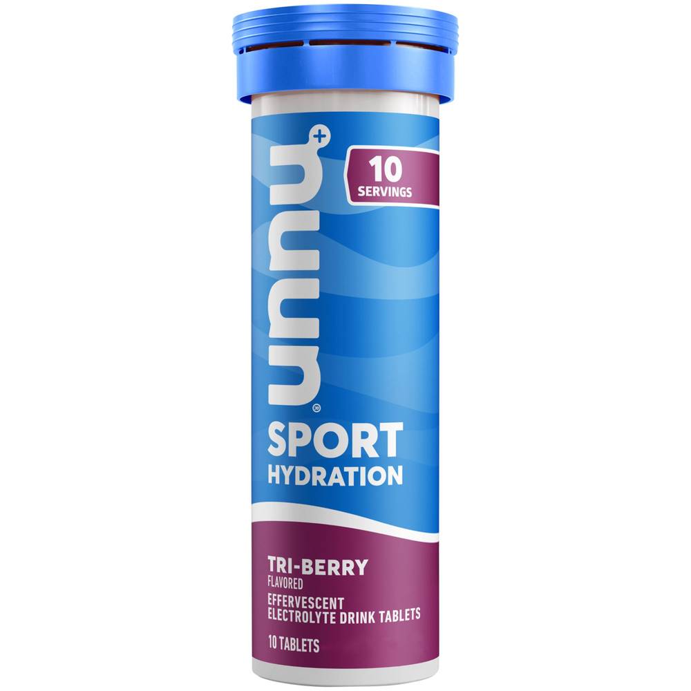 Nunn Effervescent Electrolyte Hydration Supplement - Tri-Berry (8- 1.9 Oz. Tubes)
