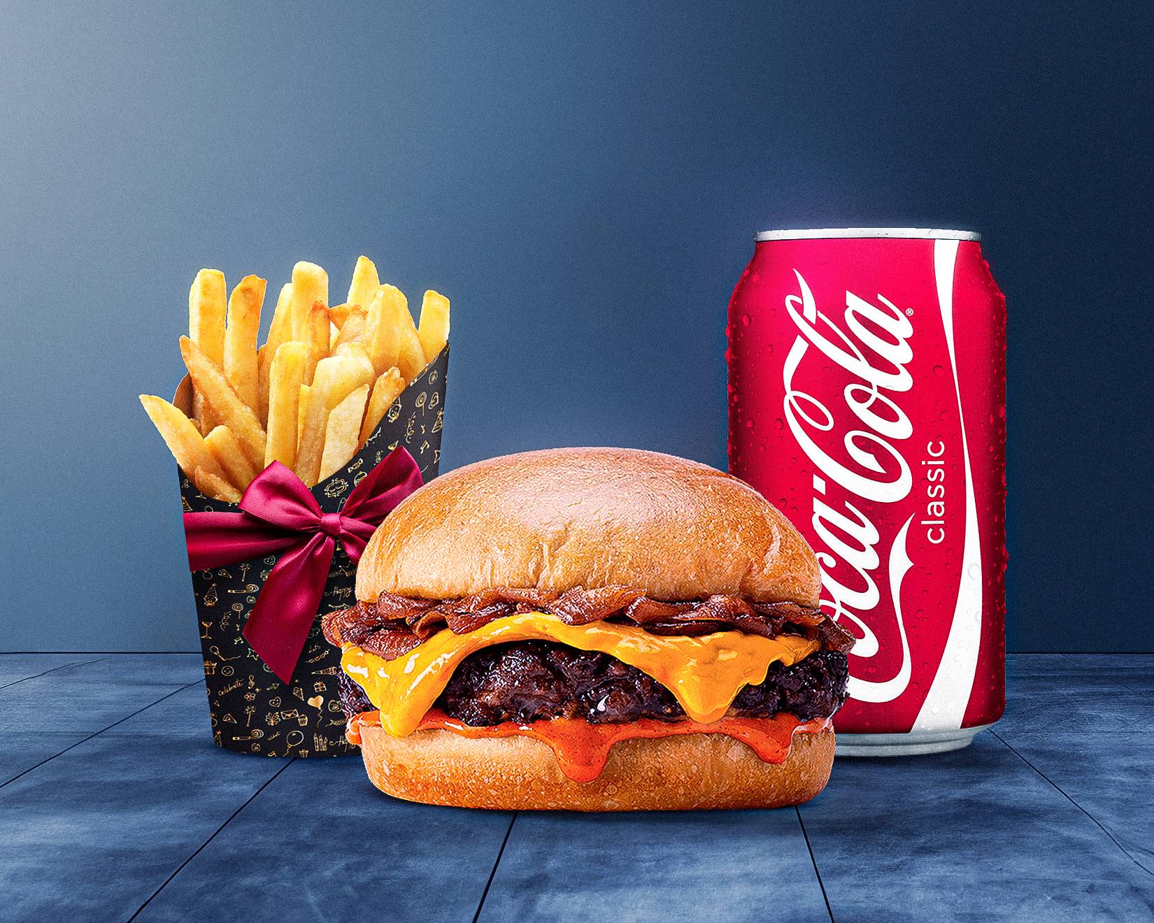 Cheezy Burger + Frite 🍔 🧀