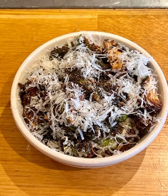 Fried Brussels Sprouts "Cacio e Pepe"
