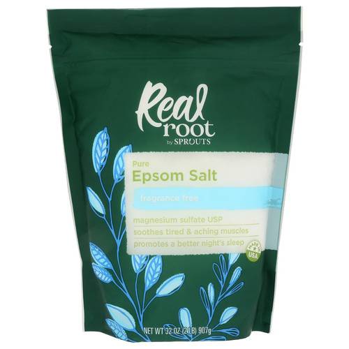 Real Root Fragrance Free Pure Epsom Salt