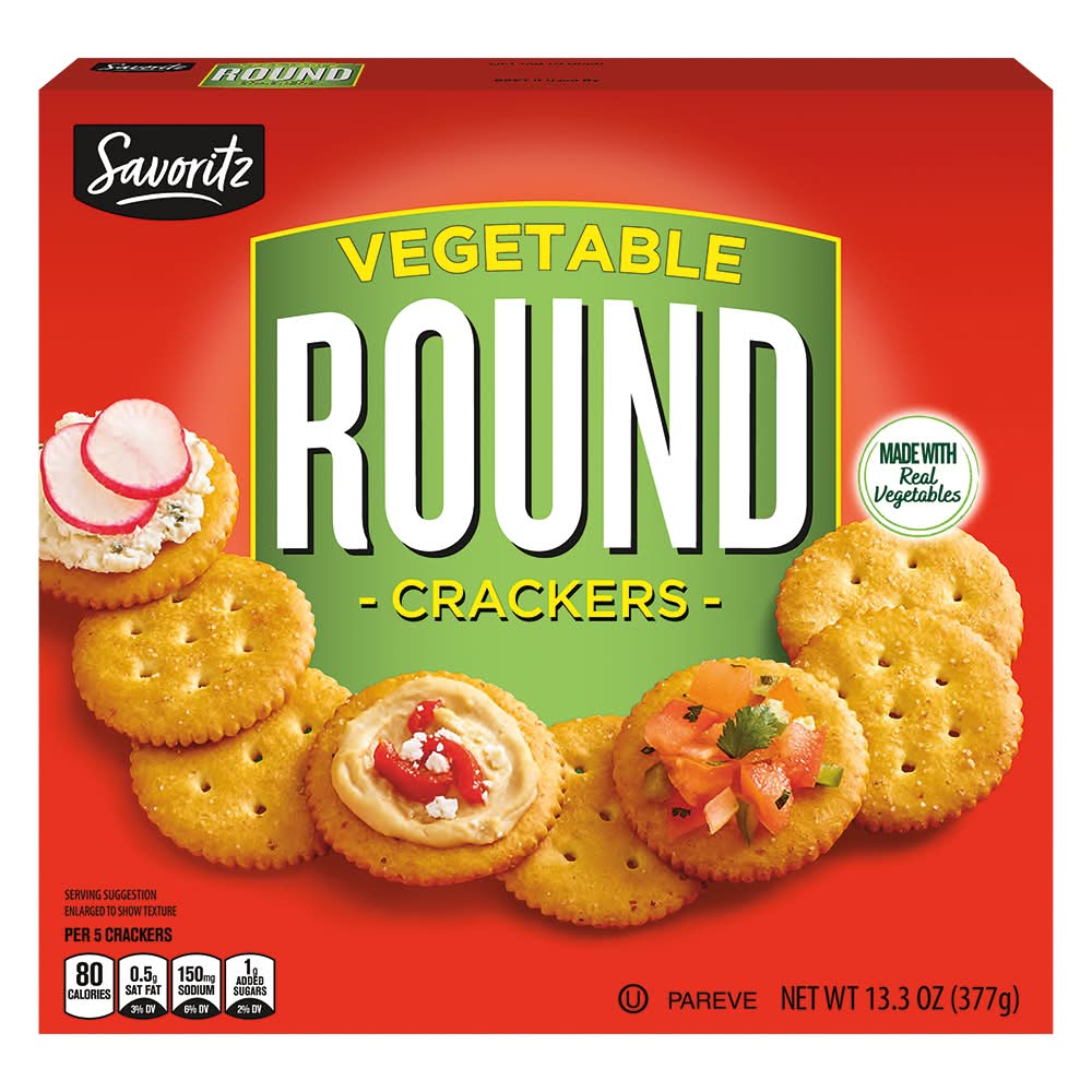 Savoritz Vegetable Round Crackers (13.3 oz)