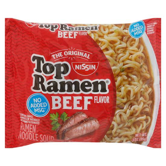 Nissin Top Ramen the Original Beef Noodle Soup