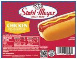Stahl-Meyer - Chicken Franks, 8-1 (2 oz each) - 12 oz pkg