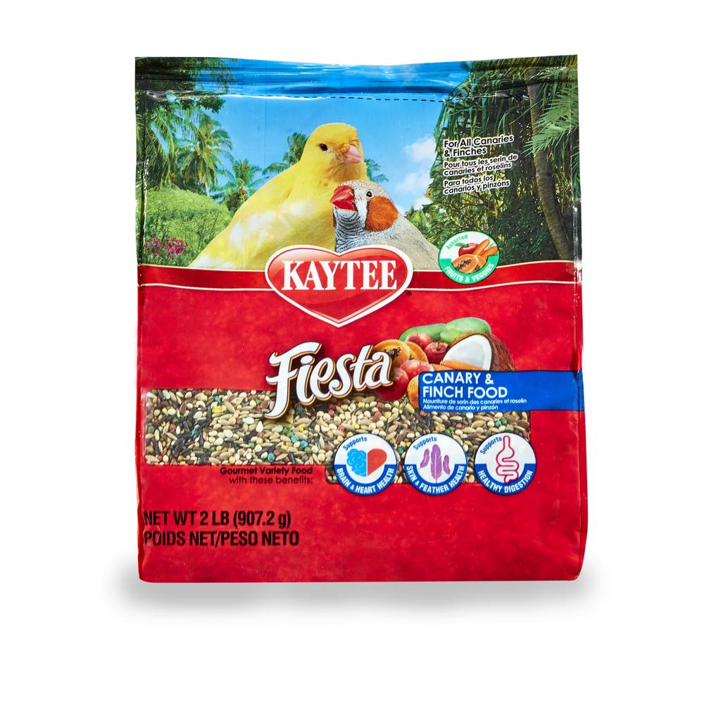 Kaytee Fiesta Canary and Finch Bird Food, Assorted (2 lbs)