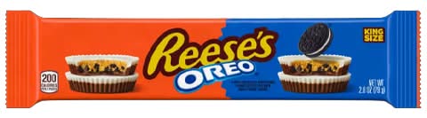 Reese's Oreo King Size Peanut Butter Cups Milk Chocolate and White Creme (2.8 oz, 4 ct)