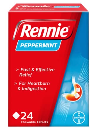 Rennie Peppermint Chewable Tablets (24 pack)